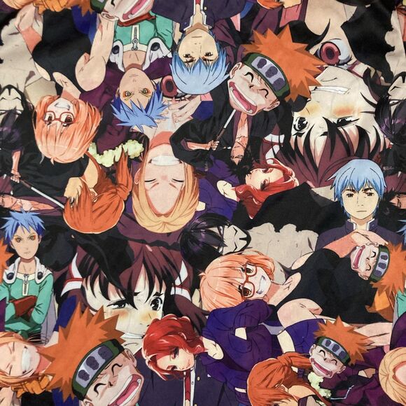 Anime Fresh Prints Drill Cartoon Collage Clothing Men’s M Shirt - Picture 7 of 8